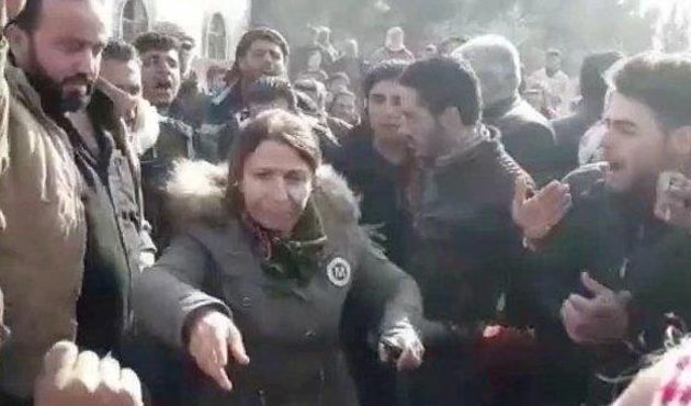 Menbiç'te halk PKK'ya karşı ayaklandı! / VİDEO
