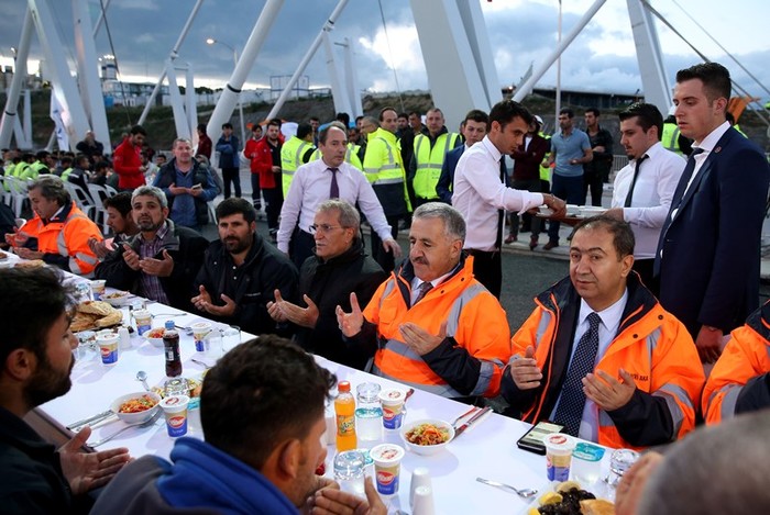 Yavuz Sultan Selim Köprüsü'nde iftar...