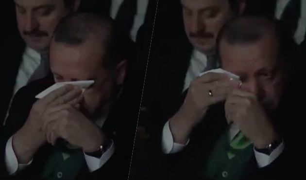 Cumhurbaşkanı Erdoğan, galada gözyaşlarını tutamadı! /VİDEO