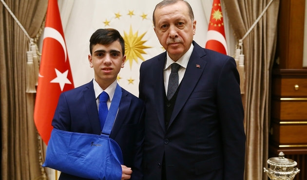 Cumhurbaşkanı Erdoğan Filistinli Cüneydi'yi kabul etti...