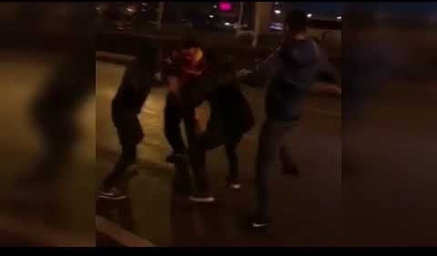Kayseri'de Galatasaray taraftarına çirkin saldırı! / VİDEO