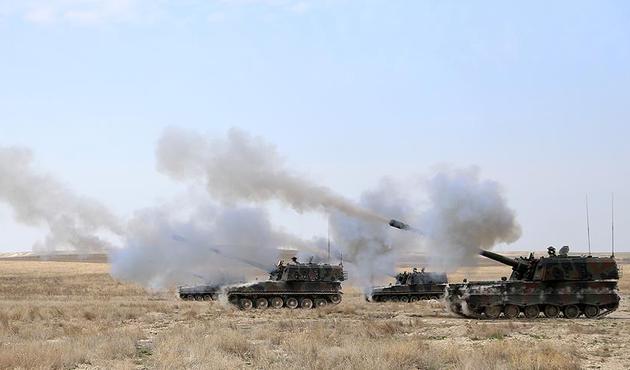 TSK topçusu, Afrin'deki YPG mevzilerini vurdu!