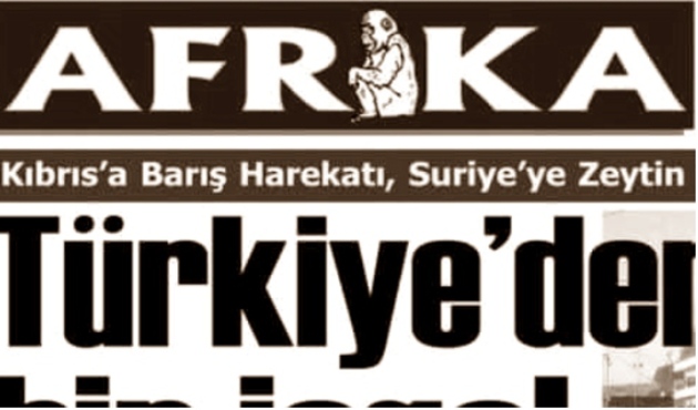 Kuzey Kıbrıs gazetesinden çirkin "Afrin" manşeti! Erdoğan ateş püskürdü...