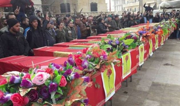 Hiç kaybımız yok diyen YPG ölen teröristleri gömüyor!