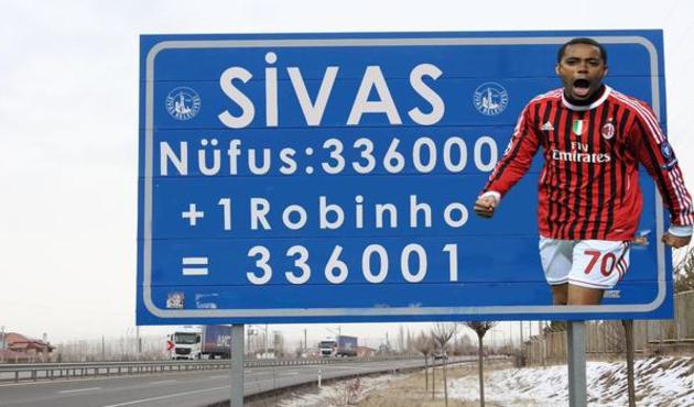 Sivas Belediyesi'nden ilginç Robinho paylaşımı