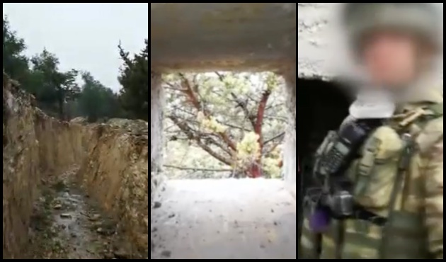YPG'nin Afrin'deki hendek ve tünelleri görüntülendi! / VİDEO