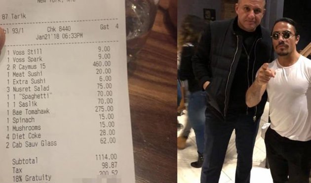 Nusret'in faturası ABD'lilere 'tuzlu' geldi!