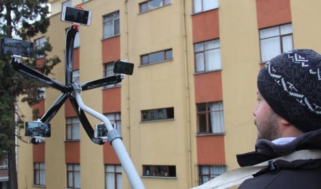 Bu da Karadeniz usulü selfie çubuğu!