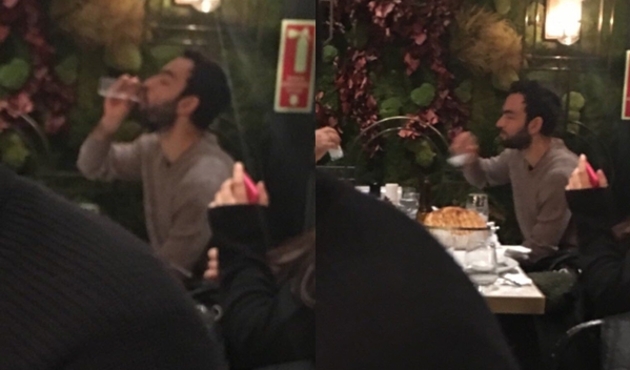 Selçuk İnan rakı içerken görüntülendi...