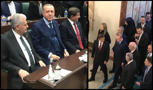 Erdoğan, Yıldırım, Davutoğlu... Birlikte geldiler, yan yana oturdular!