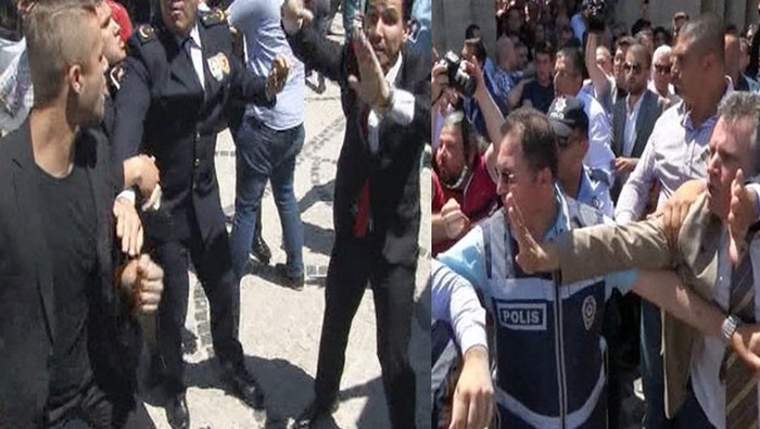 Cenaze sonrası arbede çıktı... Şehit babası isyan etti