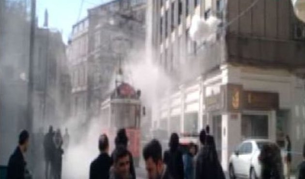 İstiklal Caddesi'nde faciadan dönüldü!
