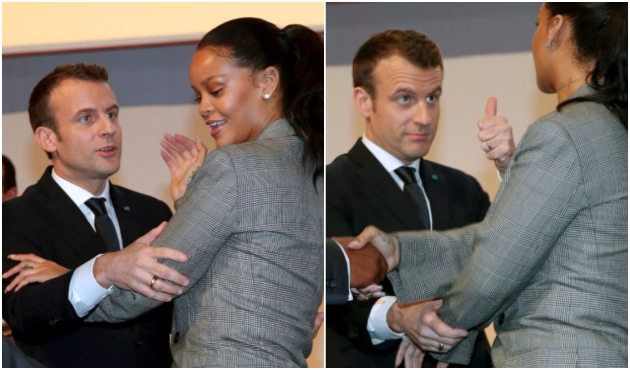 Macron'dan Rihanna hamlesi!