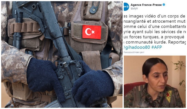 Fransız haber ajansından skandal YPG/PKK paylaşımı!