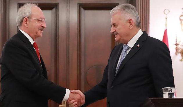 Başbakan Yıldırım'dan Kılıçdaroğlu'na tebrik