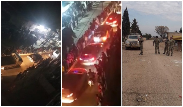PKK/YPG'li terör konvoyu Esed'in izniyle Afrin'e geliyor!
