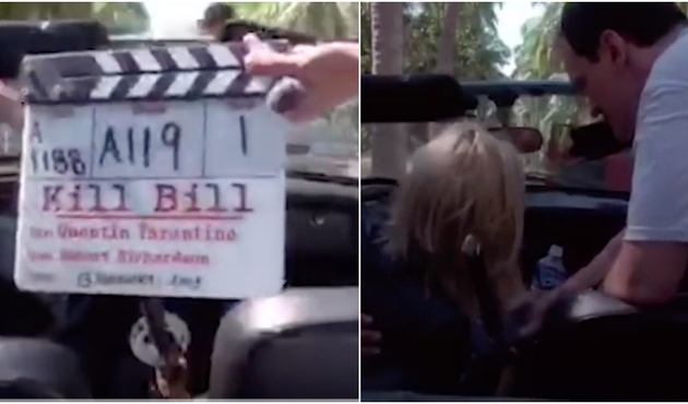 Tarantino neredeyse Uma Thurman'ı öldürüyordu! İşte o anlar... / VİDEO