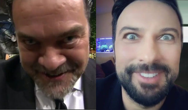 Beyaz'dan kahkahaya boğan Tarkan taklidi! /VİDEO