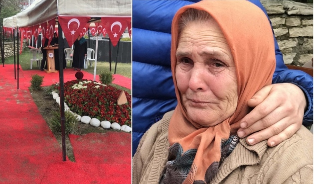 Afrin şehidinin mezarına ziyaretçi akını!