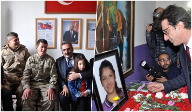 Sanatçılardan saldırıda hayatını kaybeden Fatma'nın okuluna ziyaret!