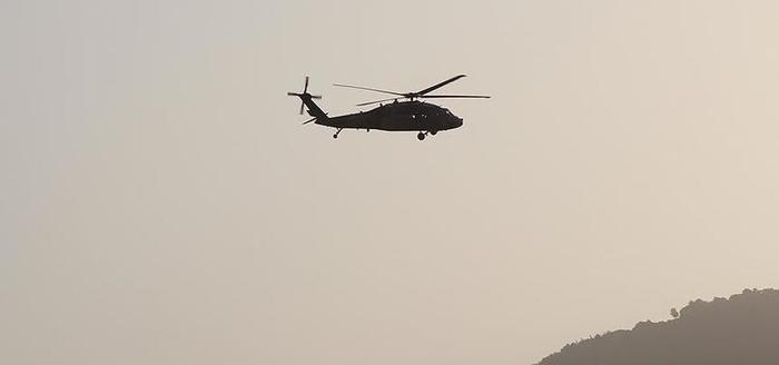 Askeri helikopter düştü!