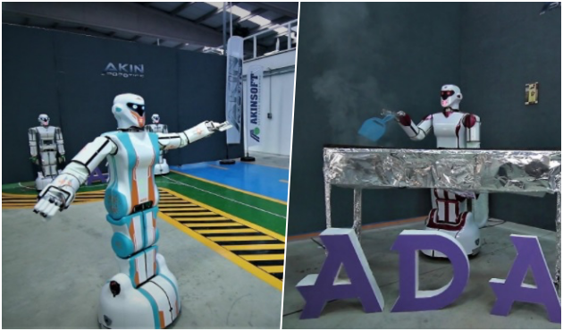 Erik Dalı oynayan, mangal yapan robot! /VİDEO
