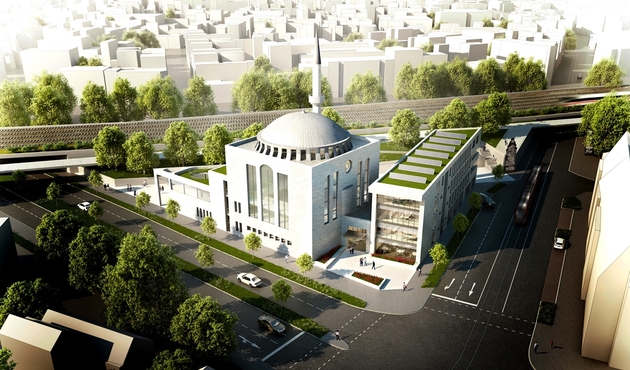 Almanya'nın Krefeld kentine modern cami projesi...