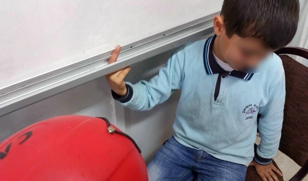 Talihsiz öğrencinin yardımına itfaiye koştu...