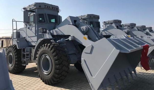 Uzaktan kontrol edilebilen iş makineleri görevde...