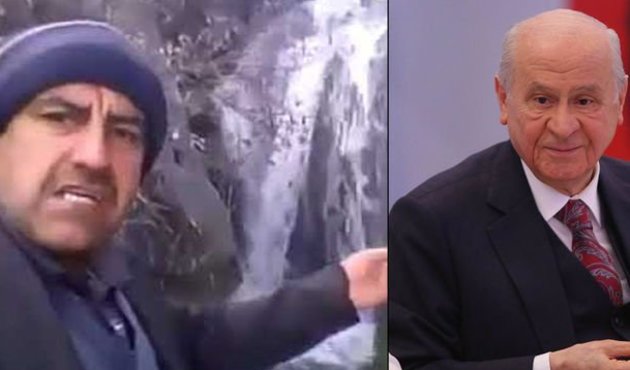 Bahçeli'den, şelale videolu fenomen dayıya gönderme!