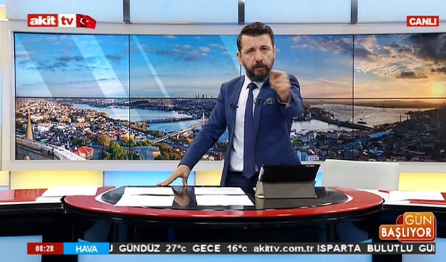 Akit TV sunucusunun konuşmasına soruşturma...