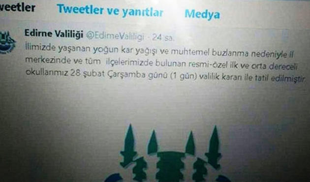 Sahte hesap açıp kar tatili yaptılar!