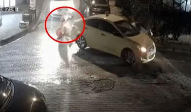 Bebekli kadına çarpan taksici: Dua et aracıma bir şey olmadı!