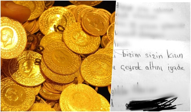 Taktığı çeyrek altını geri isteyen anne konuştu!
