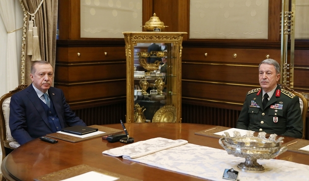 Cumhurbaşkanı Erdoğan, Akar ve Soylu'dan bilgi aldı...