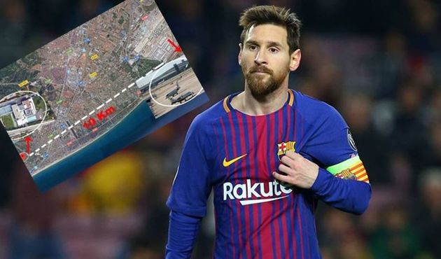 Messi'nin evinin üstünden uçak geçmesi yasak!
