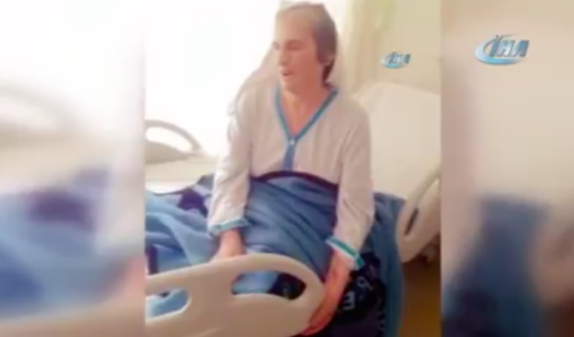 Yatalak annesine hakaretler yağdırdı! / VİDEO