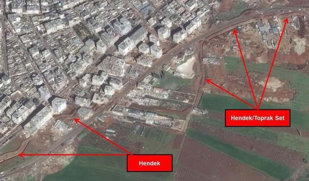 Teröristler hendekleri zorla Afrin halkına kazdırdı...