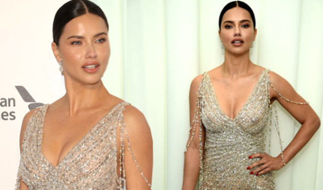 Adriana 'yenge'nin transparan Oscar elbisesi!