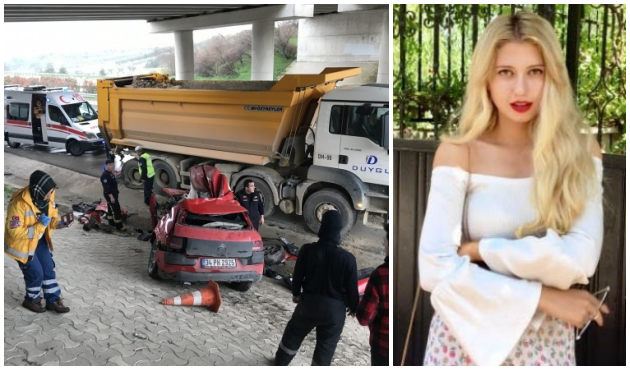 Genç kadın mühendis kaza kurbanı oldu!