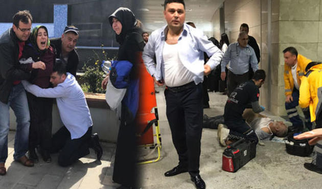 Adliye koridorunda acı olay!
