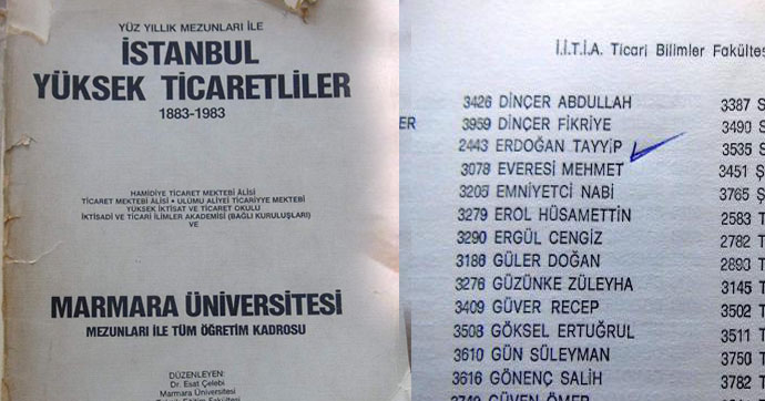 Diploması üzerinden siyaset yapanlara... Cumhurbaşkanı Erdoğan'ın adı mezunlar yıllığında...