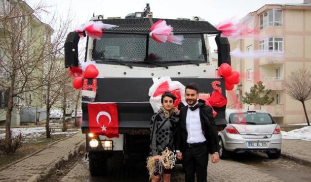 TOMA bu kez gelin evine gitti...