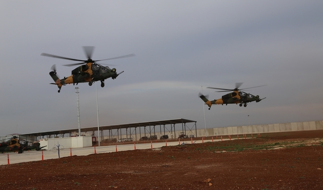 ATAK helikopteri Kilis'te görücüye çıktı...