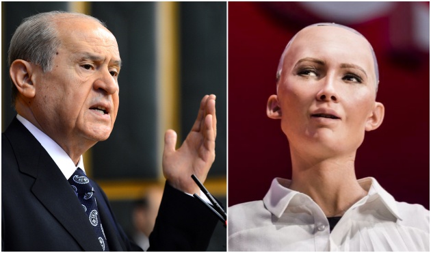 Robot Sophia, Devlet Bahçeli'yle sohbet etmeye hazır!