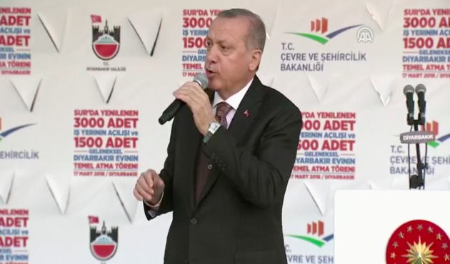 Cumhurbaşkanı Erdoğan Sur'da açıkladı: Her an Afrin düşebilir