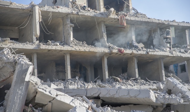 Afrin'de bir binada patlama oldu! 4'ü ÖSO mensubu 11 kişi hayatını kaybetti...