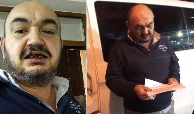 UBER sürücüsüne 10 kişiden dayak! / VİDEO