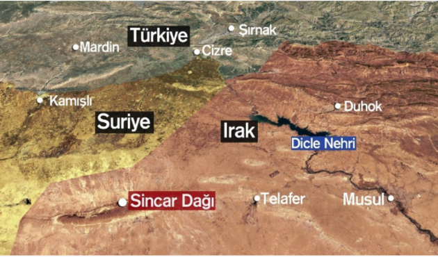 Sincar haritası...
