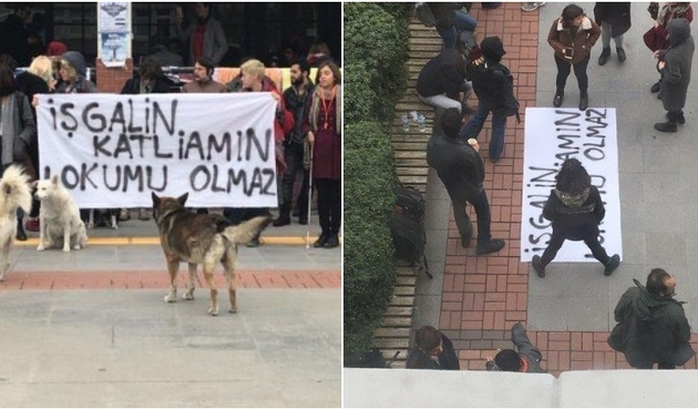 Boğaziçi Üniversitesi'nde lokum dağıtılmasını engellediler!